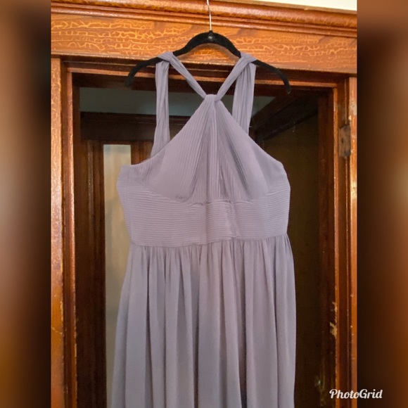 Slate & Willow- Charcoal Hayley Halter Gown - Picture 8 of 9